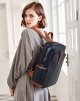 Vegan Leather Laptop Backpack for Women 15.6 inch Computer Backpack