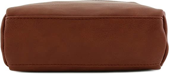 Triple Zip Small Crossbody Bag